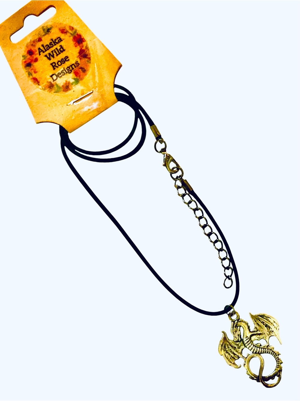Dragon Pendant Necklace in Antiqued Sterling Silver - Picture 2 of 2